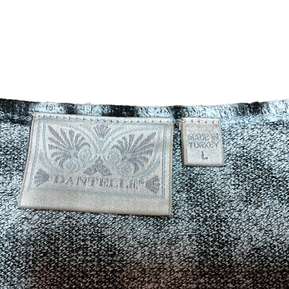 DANTELLE Animal Print Short Sleeve Lightweight Sweater Front Pockets Sz L - Picture 4 of 9